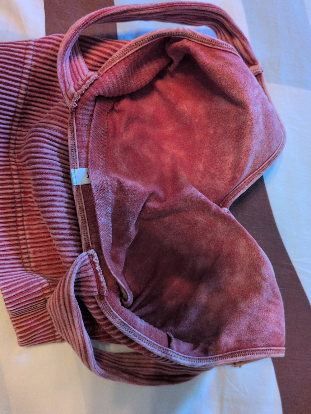 NWT Zenana Outfitters Ribbed V-Neck Cropped Tank - Rust - Picture 5 of 7